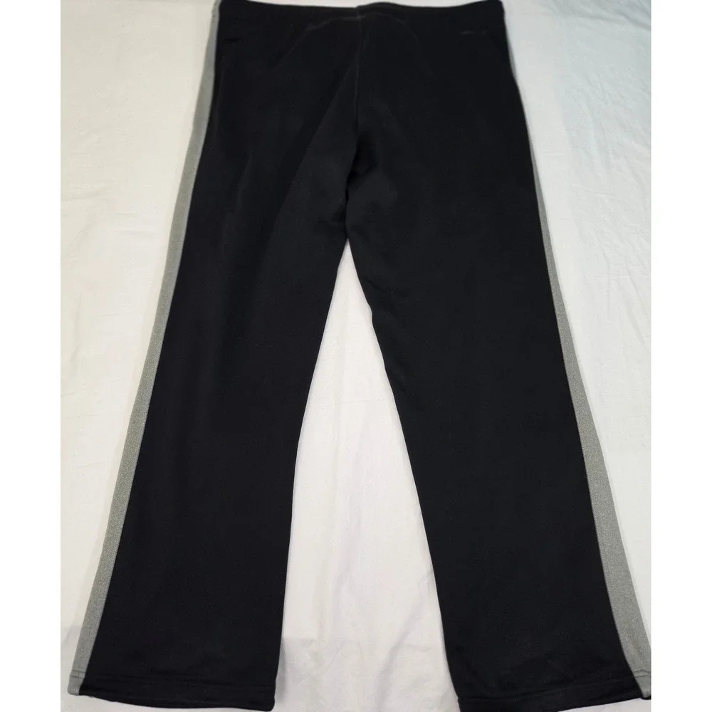 Nike Therma-FIT Mens M Black Gray Stripe Athletic Training Pants Joggers Track‎